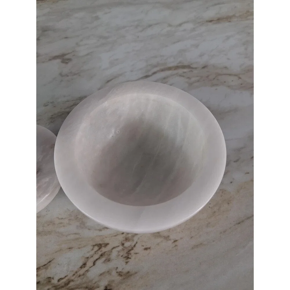 Marble Mushroom Mortar & Pestle Set, Herb Grinder Kitchen Decor, white marble
